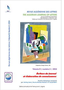 Couverture revue algérienne Vol.8(2)