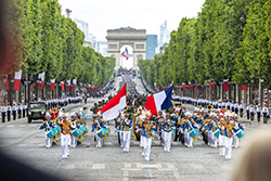 July 14 Bastille Day military parade in Paris.