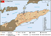 Carte du Timor-Leste